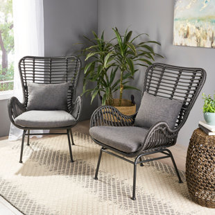 Chair Set Rattan Wicker Accent Chairs You ll Love Wayfair